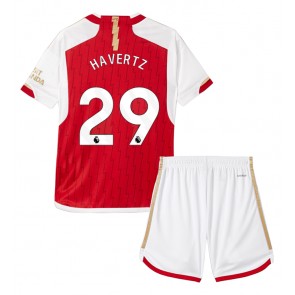 Lacne Dětský Futbalové dres Arsenal Kai Havertz #29 2023-24 Krátky Rukáv - Domáci (+ trenírky)